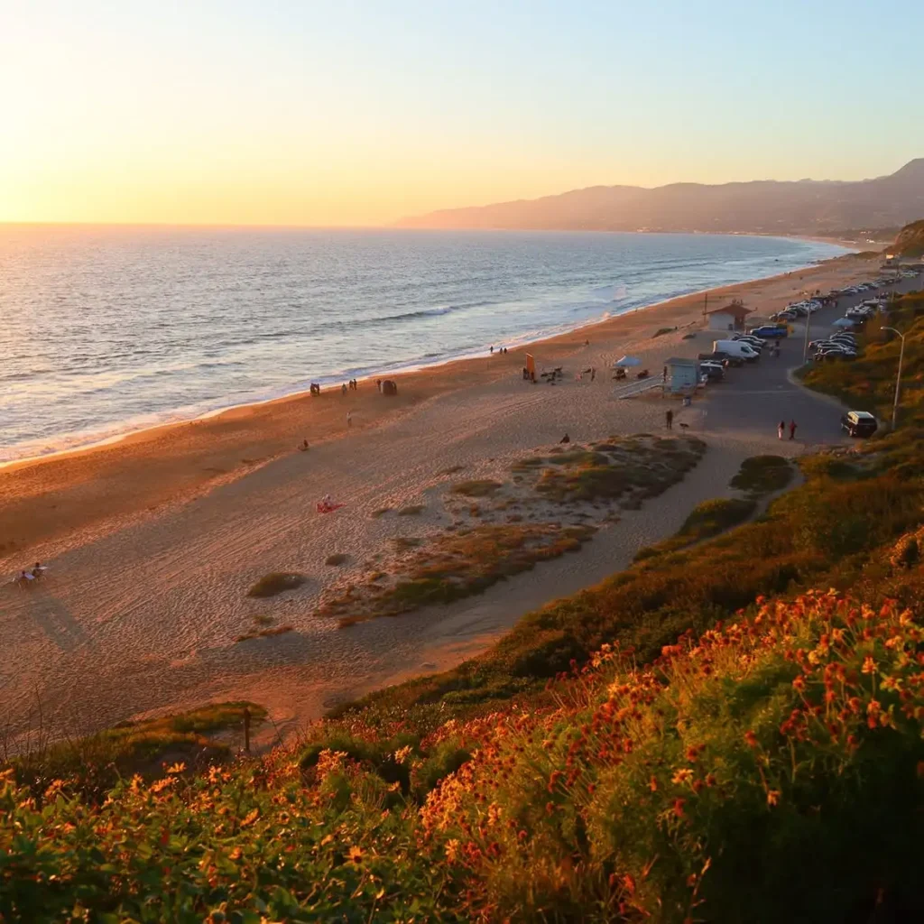 Sunset at Point Dume near Zuma Beach Malibu